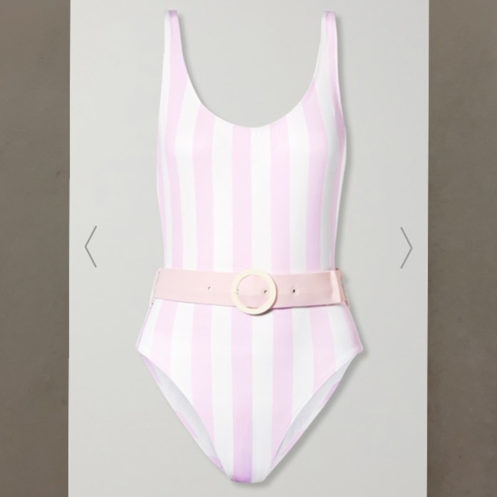 NWT Solid and Striped Anne-Marie Striped Swimsuit